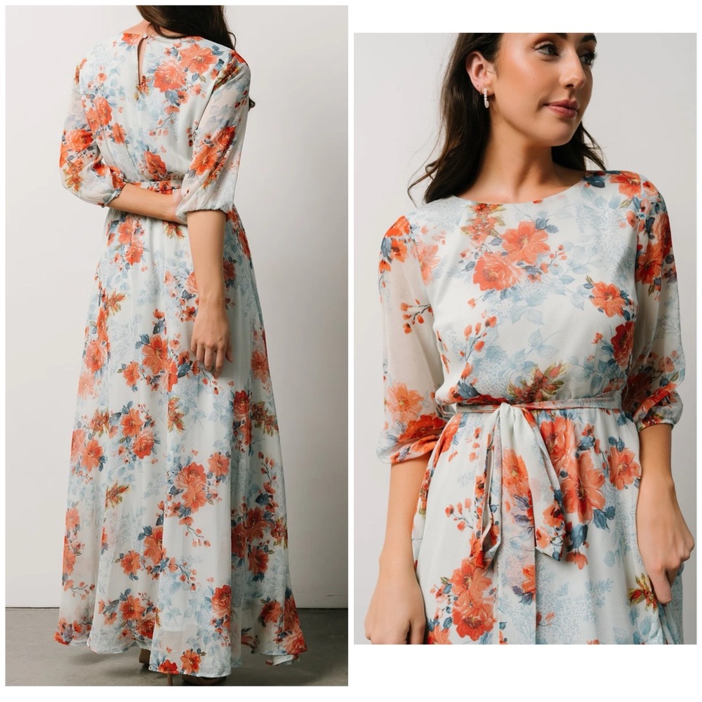 Baltic Born Rebecca floral maxi dress large
